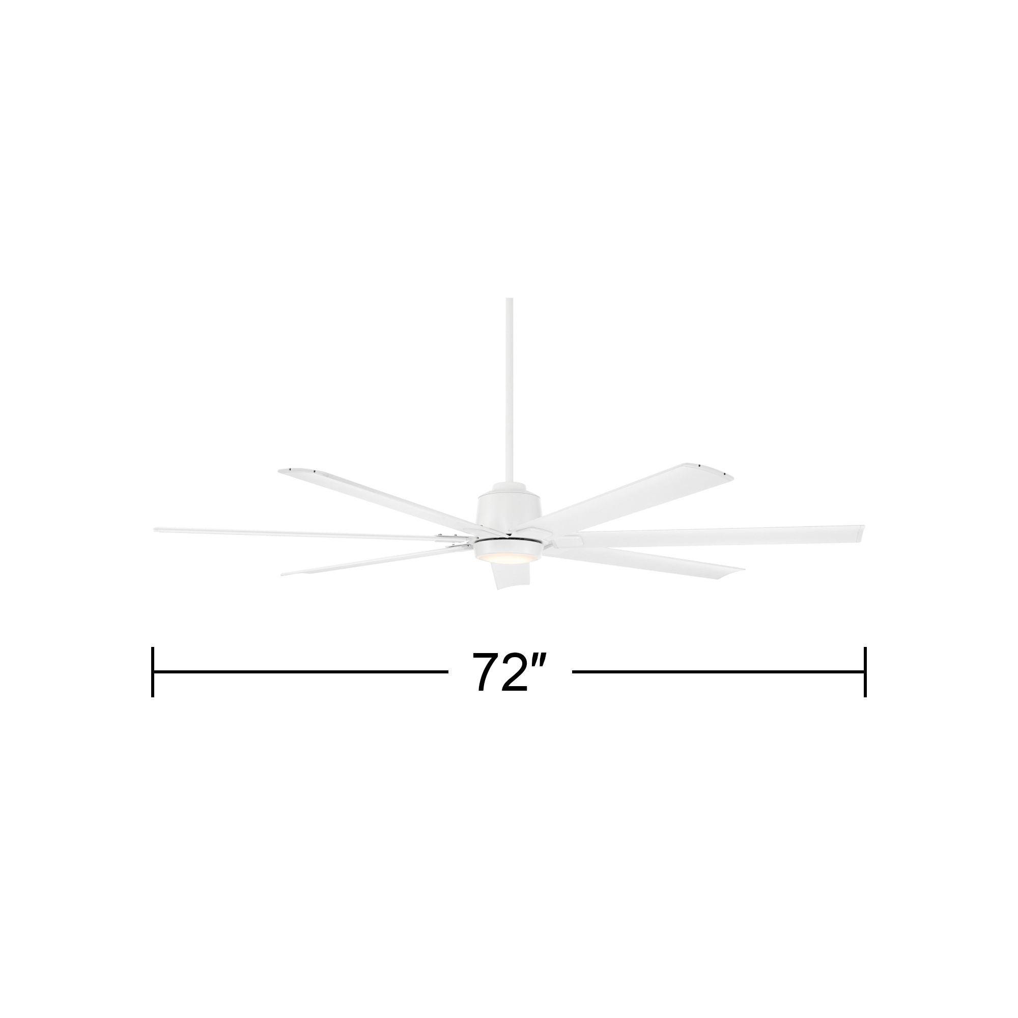 Watch A Video About the 72 Casa Vieja Airbender Matte White LED Ceiling Fan with Remote