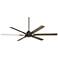 72" Casa Vieja Expedition Bronze Damp Rated Large Fan with Remote
