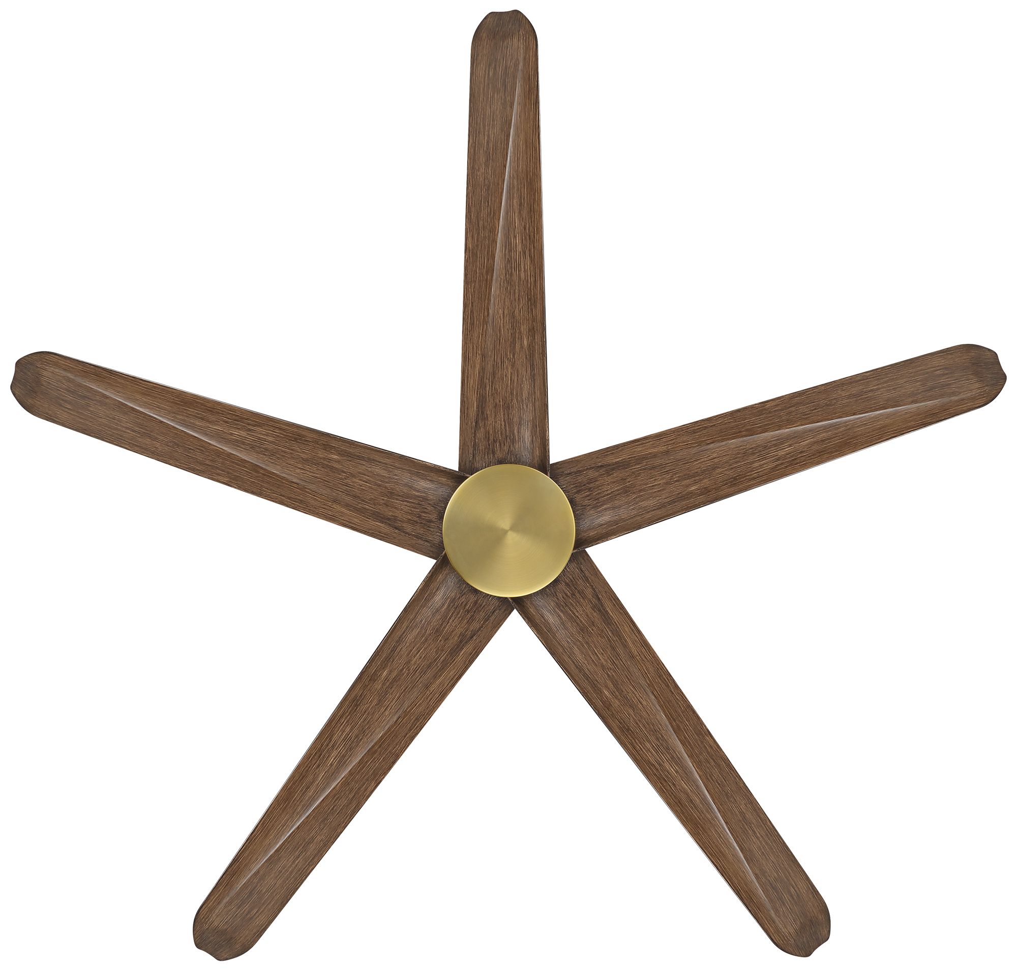 72" Casa Vieja Forma Brass Dark Wood LED Indoor/Outdoor Ceiling Fan in scene