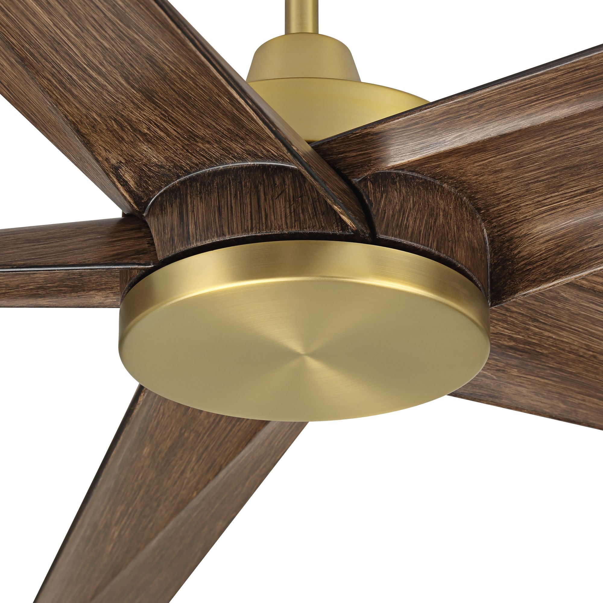 Image 5 72" Casa Vieja Forma Brass Dark Wood LED Indoor/Outdoor Ceiling Fan more views