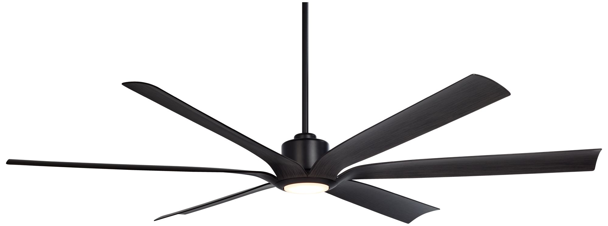 Image 2 72" Casa Vieja Lomar Matte Black Damp LED Ceiling Fan with Remote