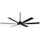 72" Casa Vieja Lomar Matte Black Damp LED Ceiling Fan with Remote