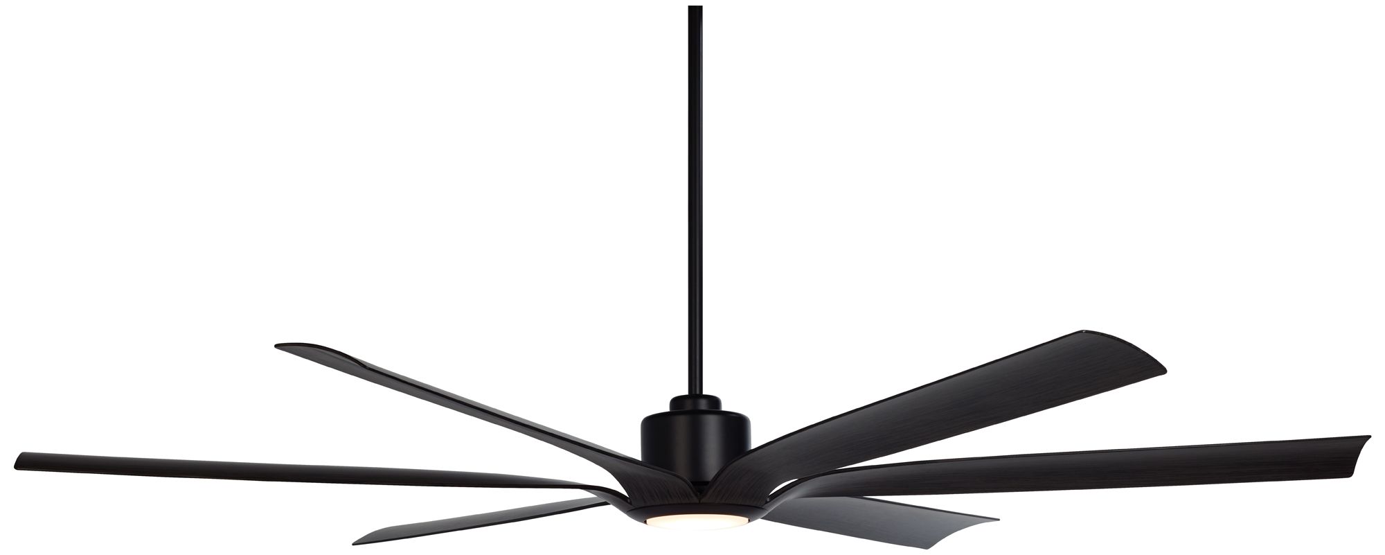 Image 7 72" Casa Vieja Lomar Matte Black Damp LED Ceiling Fan with Remote more views