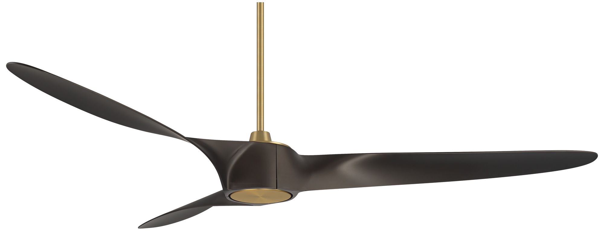 72" Casa Vieja Mako Brass and Bronze Indoor/Outdoor LED Ceiling Fan in scene