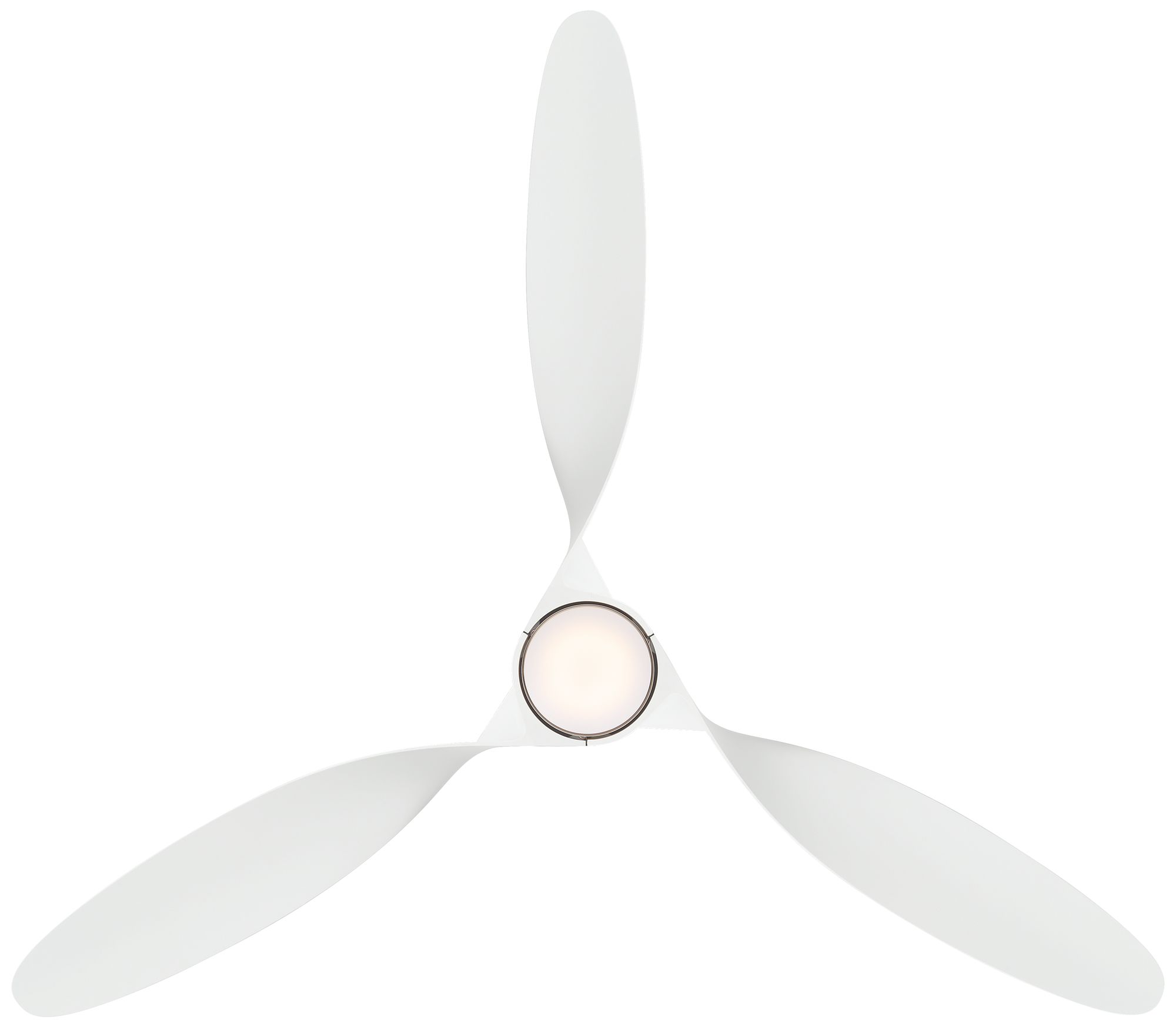72" Casa Vieja Mako Brass and White Indoor/Outdoor LED Ceiling Fan in scene