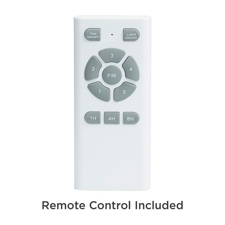 Image 5 72" Casa Vieja Power Hawk Bronze LED Damp Rated Fan with Remote more views