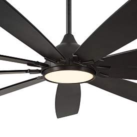 Image4 of 72" Casa Vieja Tahoe Breeze Black LED Outdoor Ceiling Fan with Remote more views