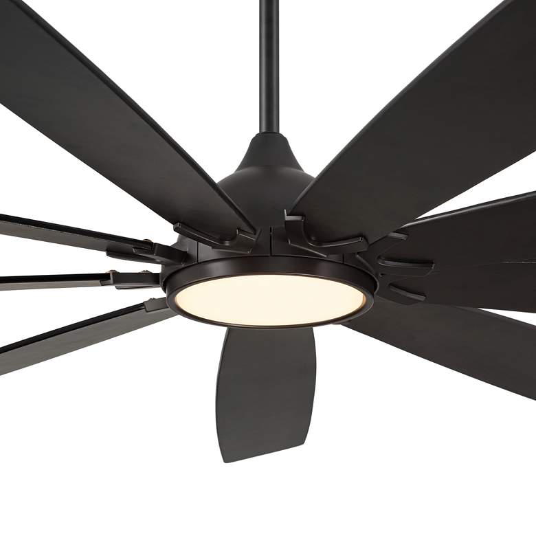 Image 4 72 inch Casa Vieja Tahoe Breeze Black LED Outdoor Ceiling Fan with Remote more views