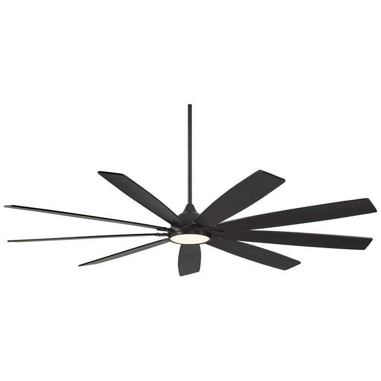Image 6 72" Casa Vieja Tahoe Breeze Black LED Outdoor Ceiling Fan with Remote more views