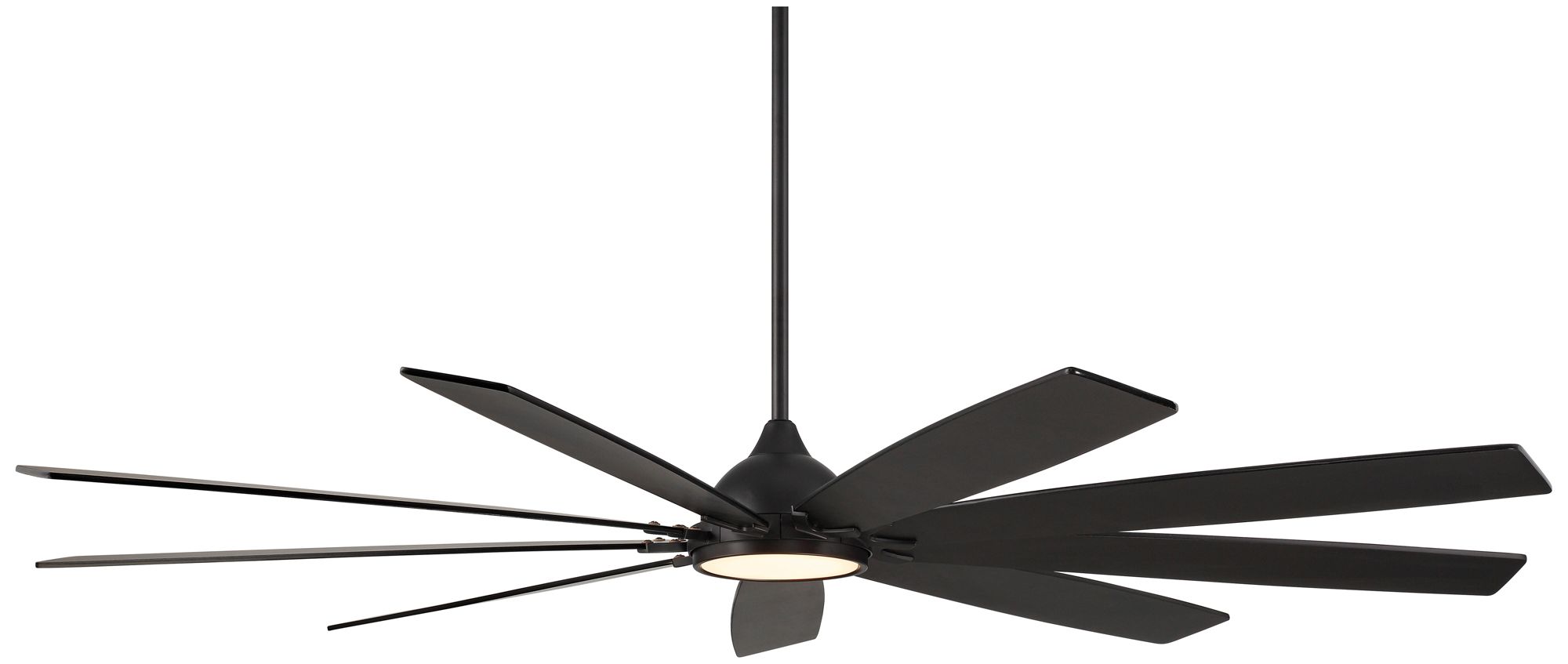 72" Casa Vieja Tahoe Breeze Black LED Reversible Blade Damp Fan