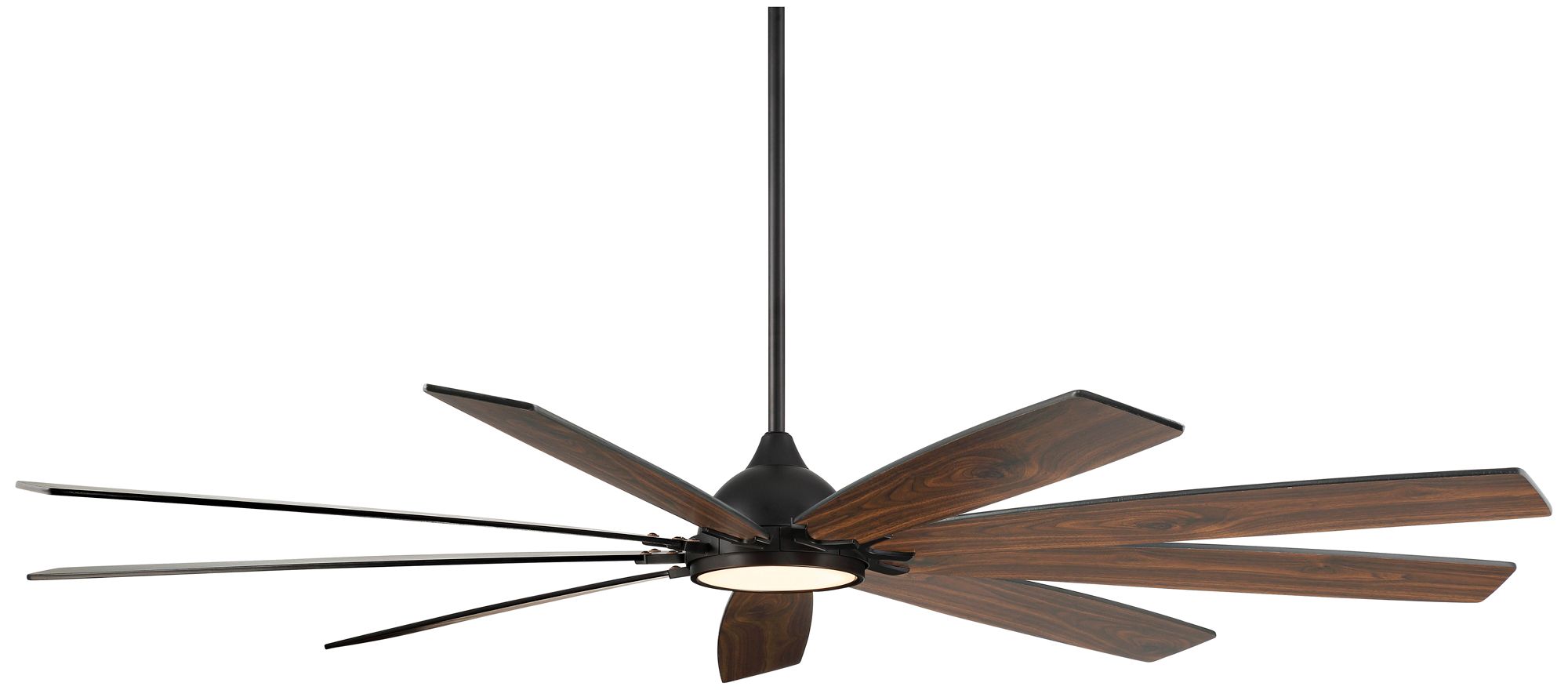 72" Casa Vieja Tahoe Breeze Black LED Reversible Blade Damp Fan