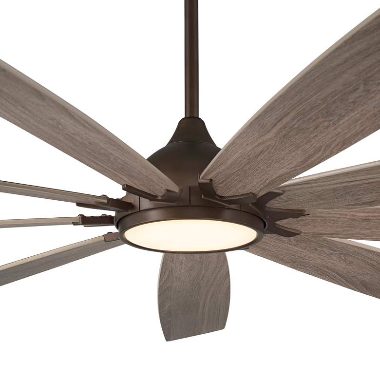 Image 3 72 inch Casa Vieja Tahoe Breeze Bronze LED Outdoor Ceiling Fan with Remote more views