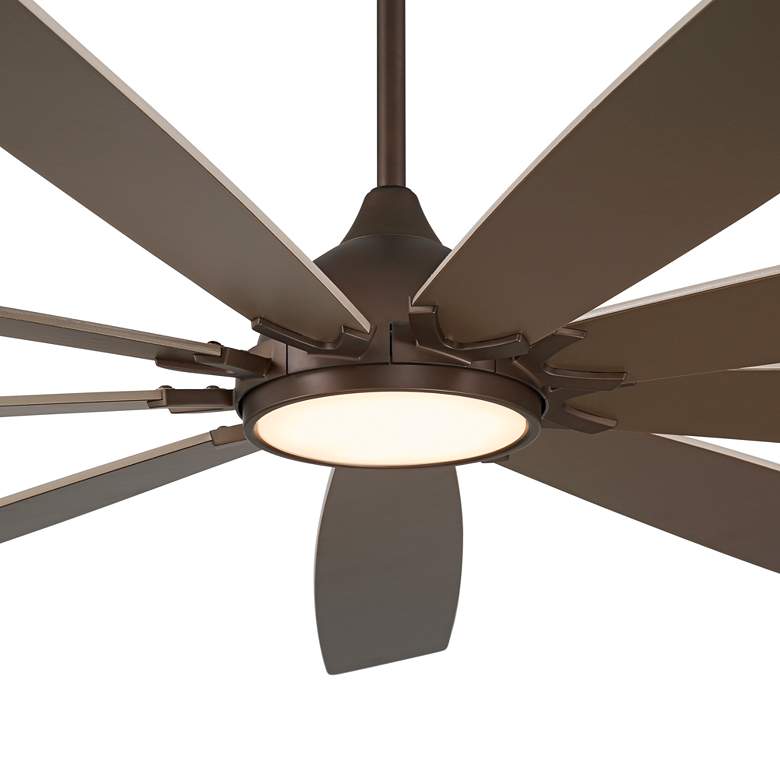 Image 4 72 inch Casa Vieja Tahoe Breeze Bronze LED Outdoor Ceiling Fan with Remote more views