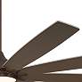 72" Casa Vieja Tahoe Breeze Bronze LED Outdoor Ceiling Fan with Remote