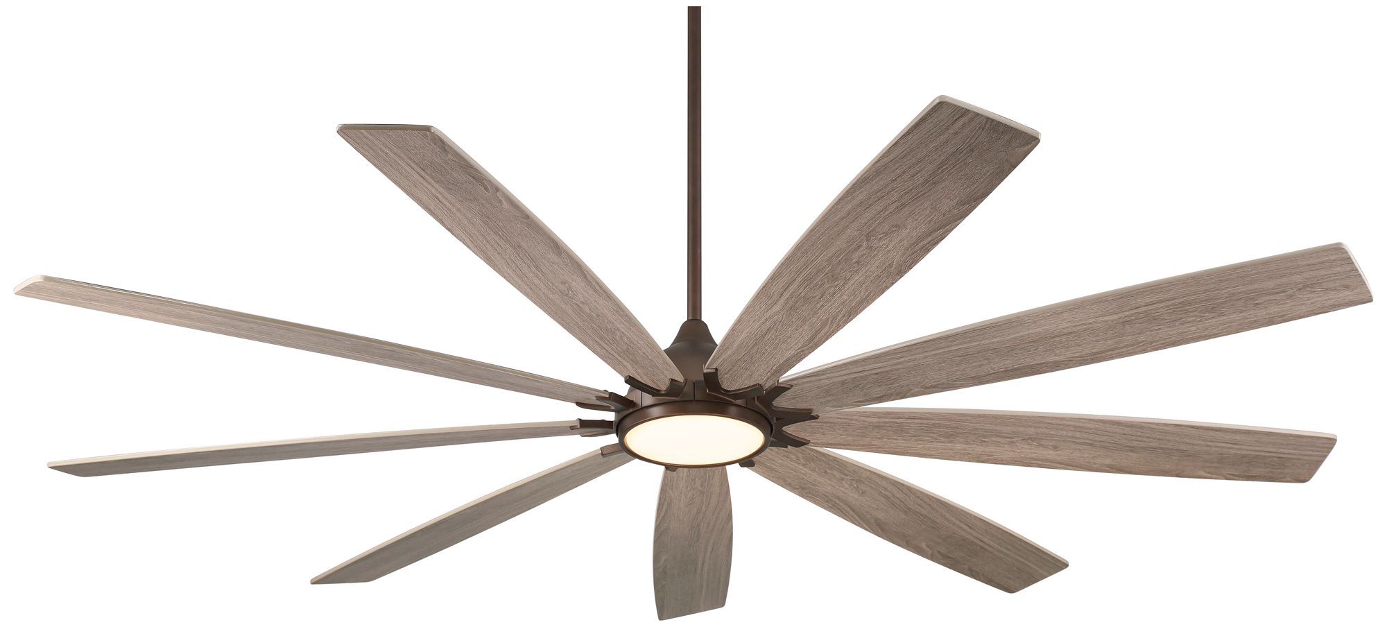 72" Casa Vieja Tahoe Breeze Bronze LED Outdoor Ceiling Fan with Remote