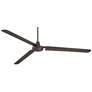 2_72" Casa Vieja Velocity Bronze Damp Large Modern Fan with Wall Control