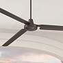 1_72" Casa Vieja Velocity Bronze Damp Large Modern Fan with Wall Control