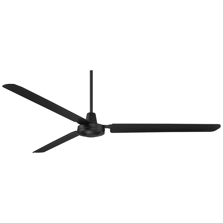 Image 3 72" Casa Vieja Velocity Matte Black Damp Modern Fan with Wall Control