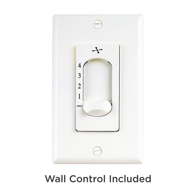 Image 5 72" Casa Vieja Velocity Matte Black Damp Modern Fan with Wall Control more views