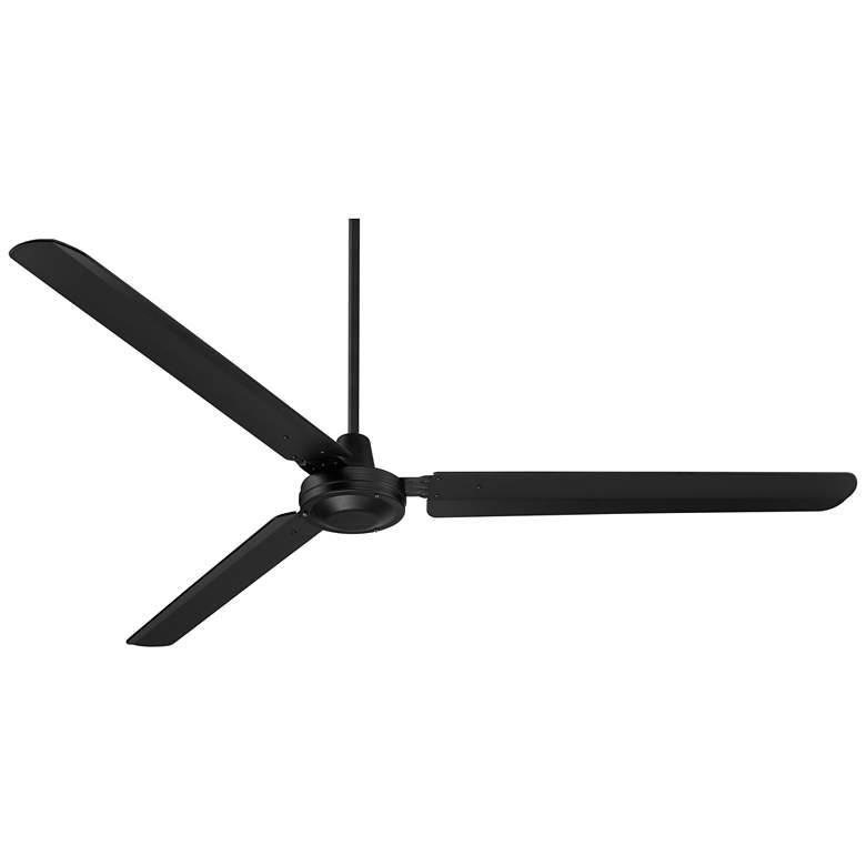 Image 7 72" Casa Vieja Velocity Matte Black Damp Modern Fan with Wall Control more views