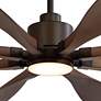 2_72" Casa Vieja Vortex Bronze and Barnwood LED Ceiling Fan with Remote more views