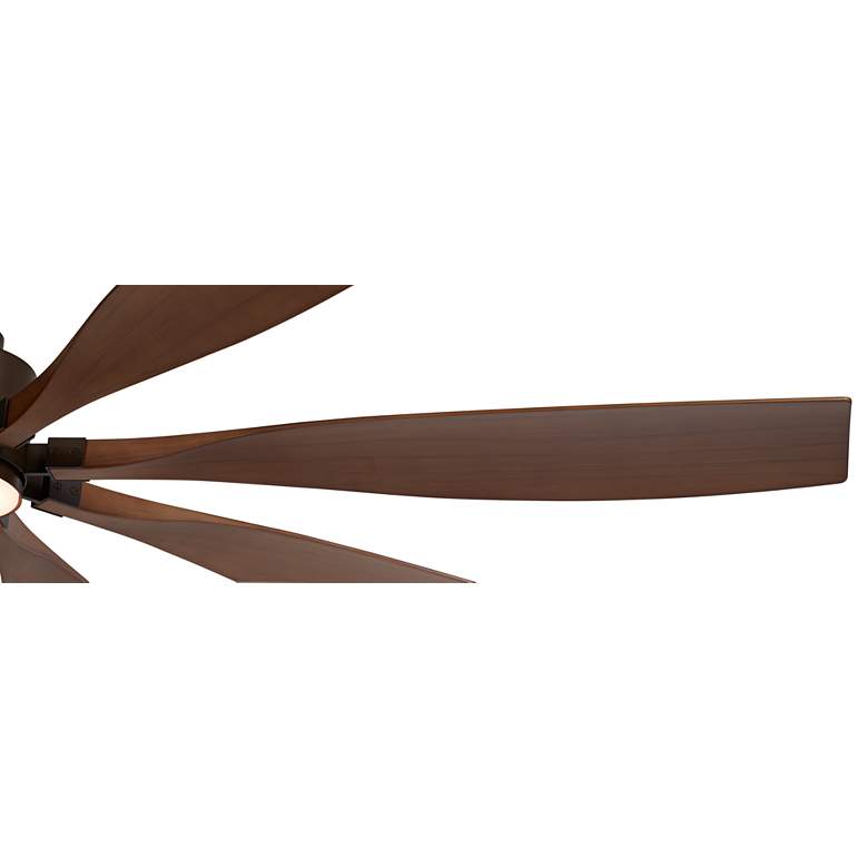 Image 3 72" Casa Vieja Vortex Bronze and Barnwood LED Ceiling Fan with Remote more views