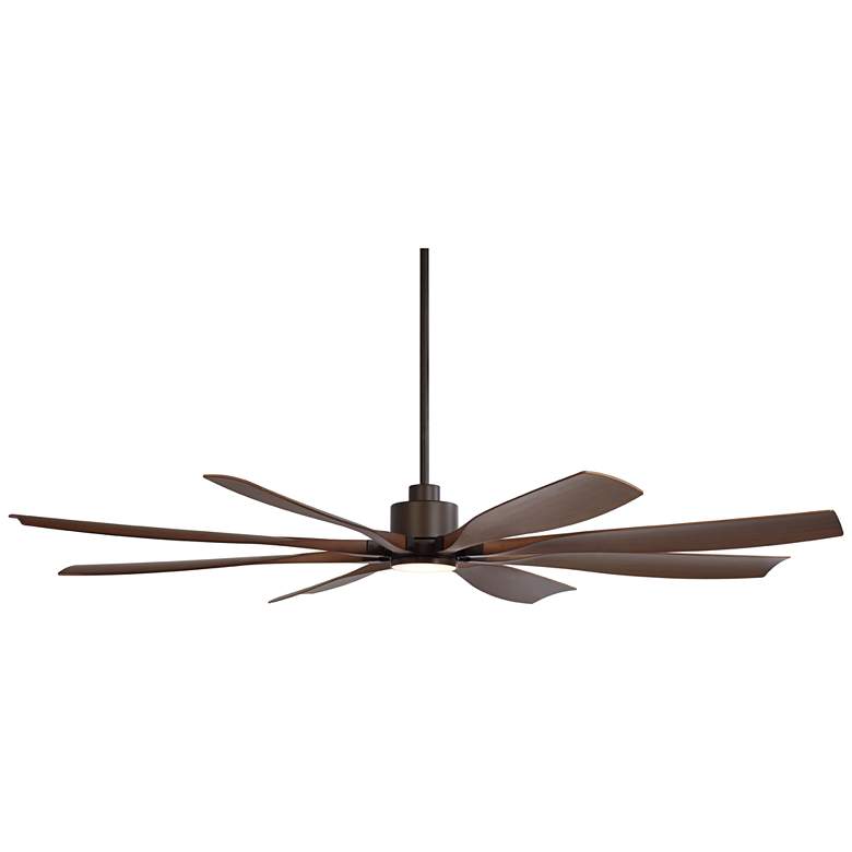Image 6 72" Casa Vieja Vortex Bronze and Barnwood LED Ceiling Fan with Remote more views