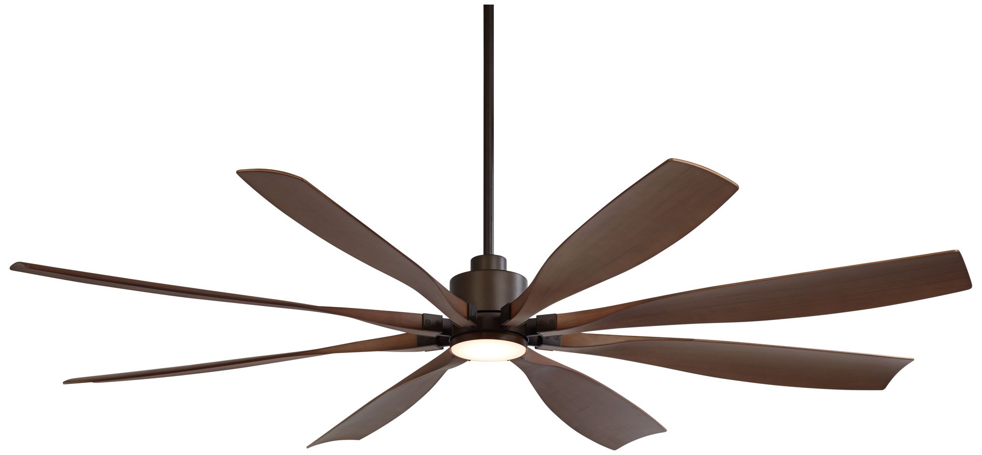 72" Casa Vieja Vortex Bronze and Barnwood LED Ceiling Fan with Remote
