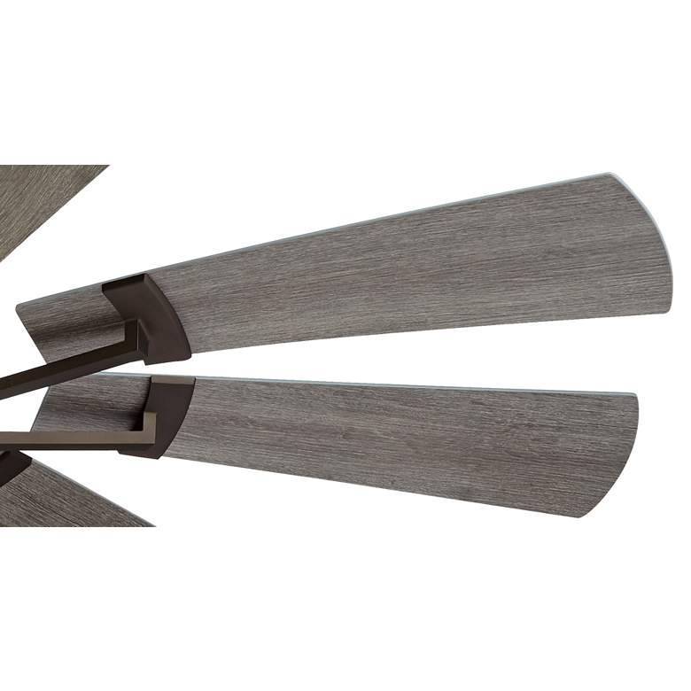 Image 5 72" Casa Vieja Windmill Bronze Damp LED Large Ceiling Fan with Remote more views