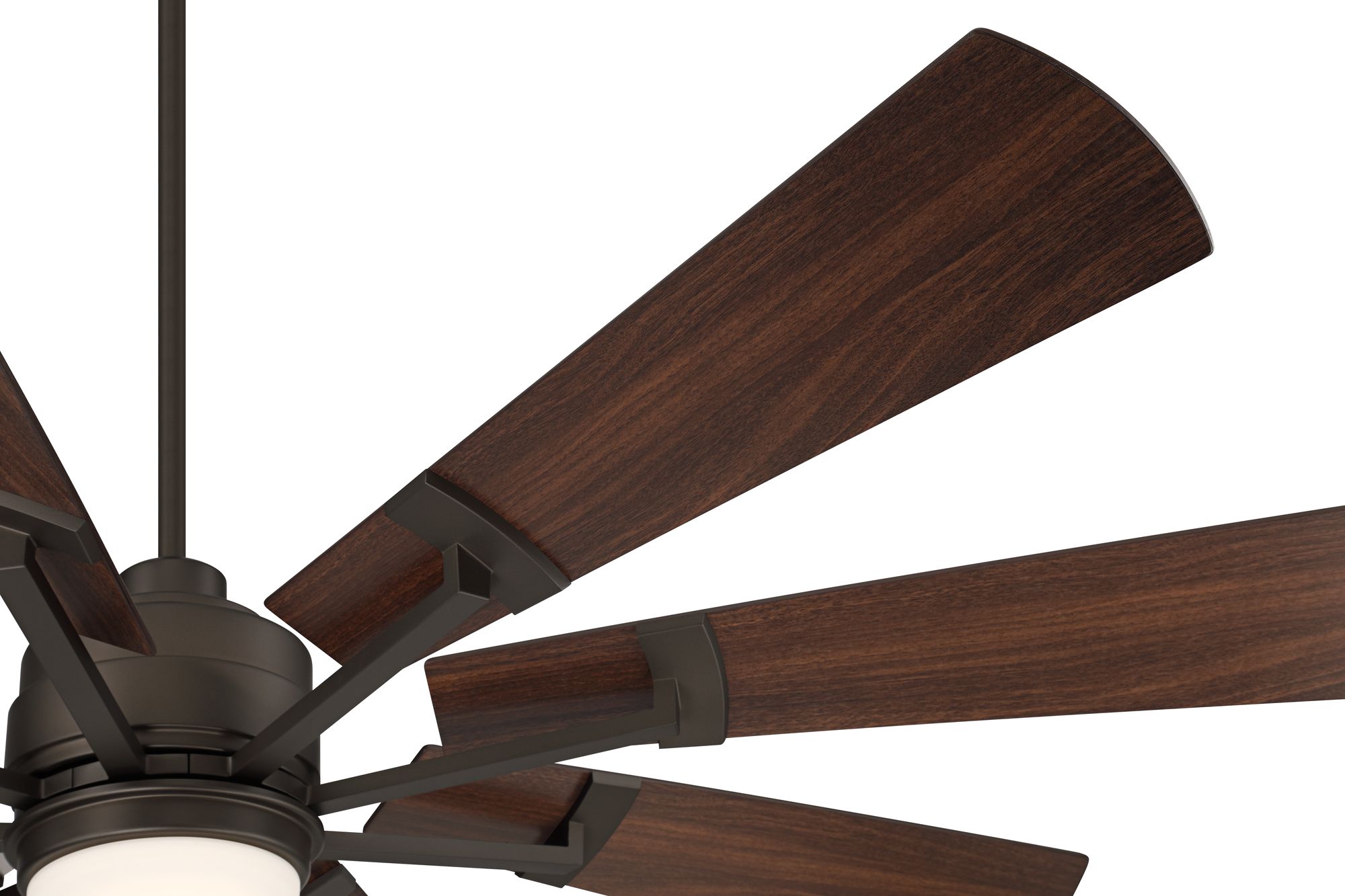Image 4 72" Casa Vieja Windmill Bronze Walnut LED Large Ceiling Fan w/Remote more views