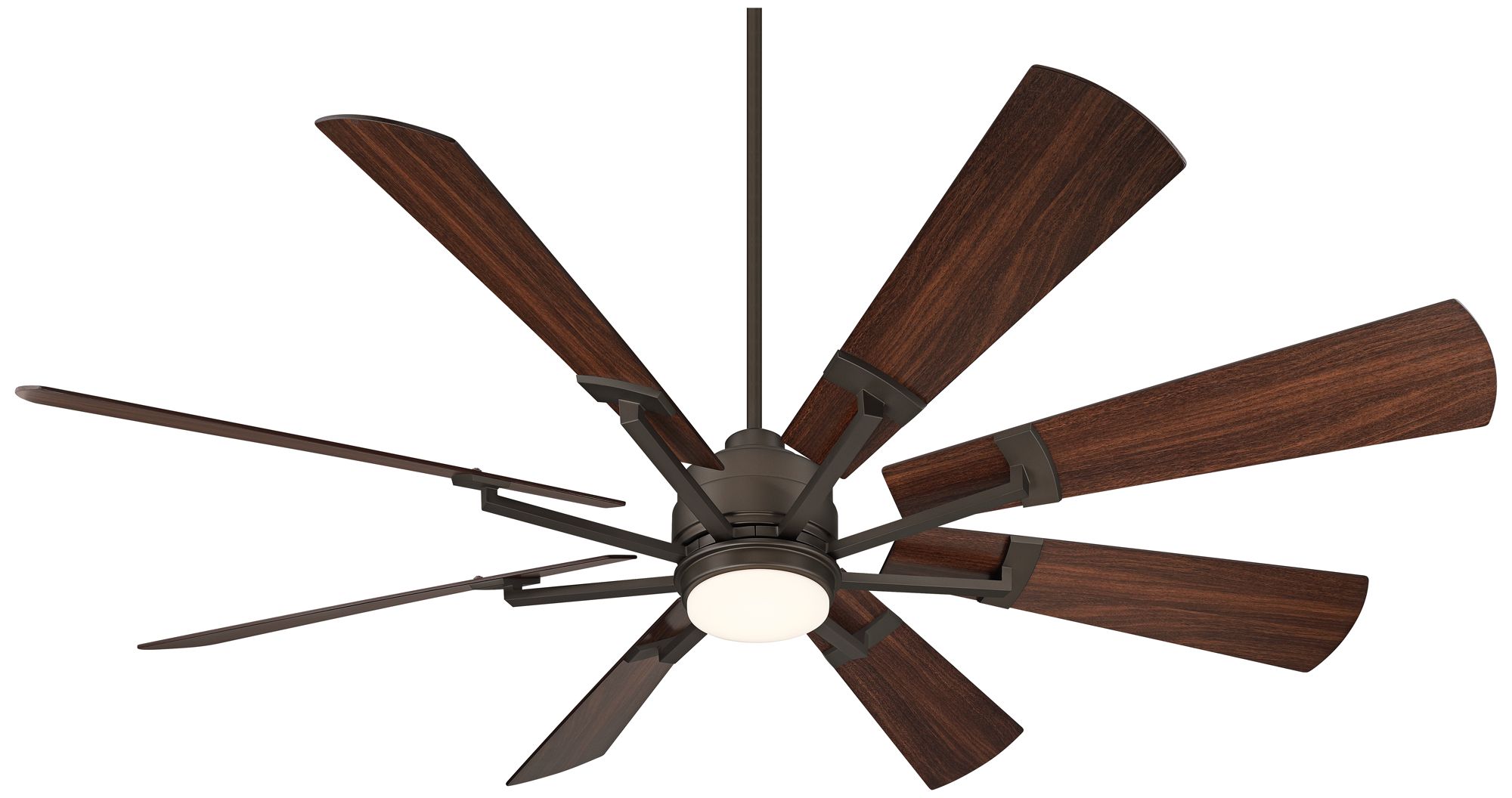 Image 7 72" Casa Vieja Windmill Bronze Walnut LED Large Ceiling Fan w/Remote more views