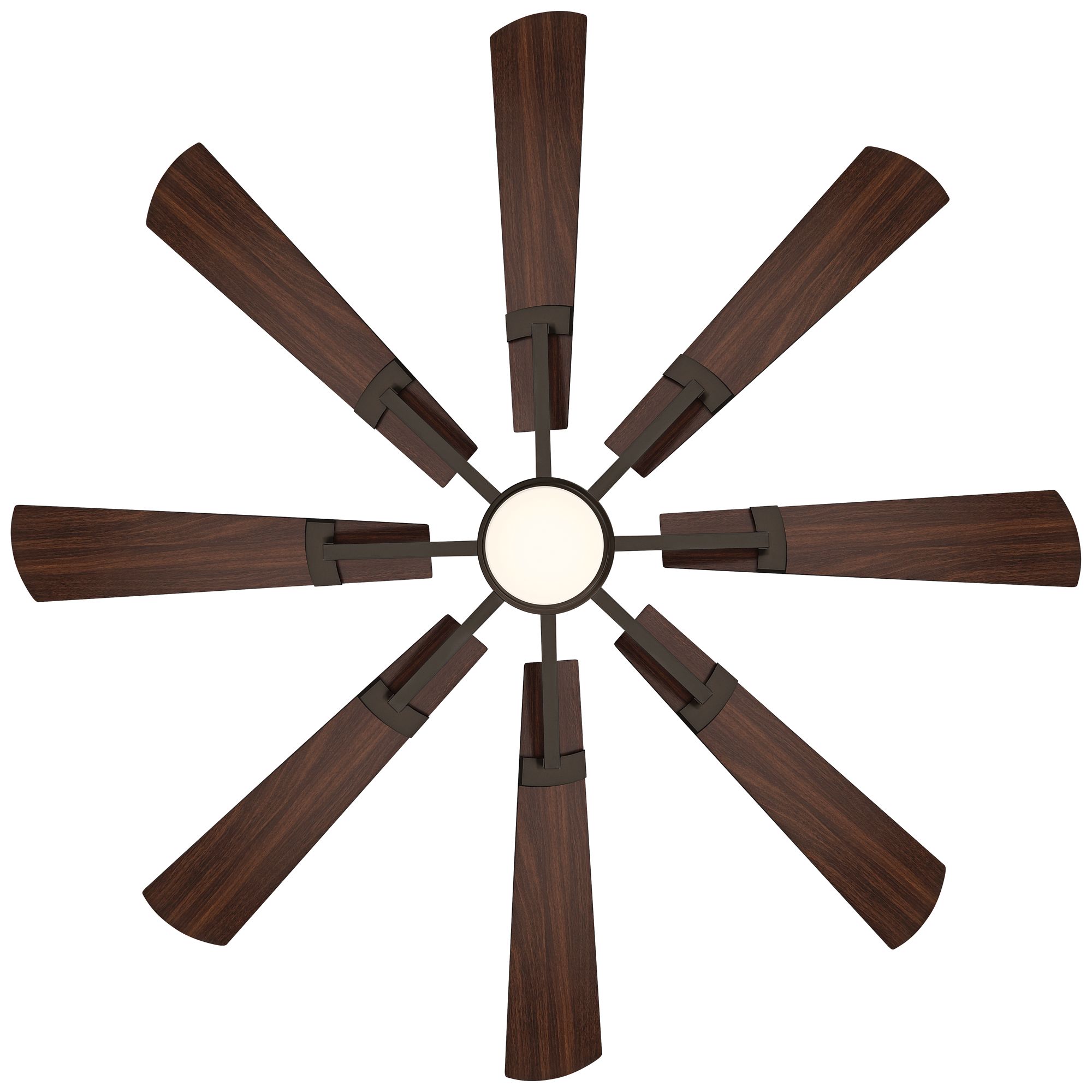 72" Casa Vieja Windmill Bronze Walnut LED Large Ceiling Fan w/Remote