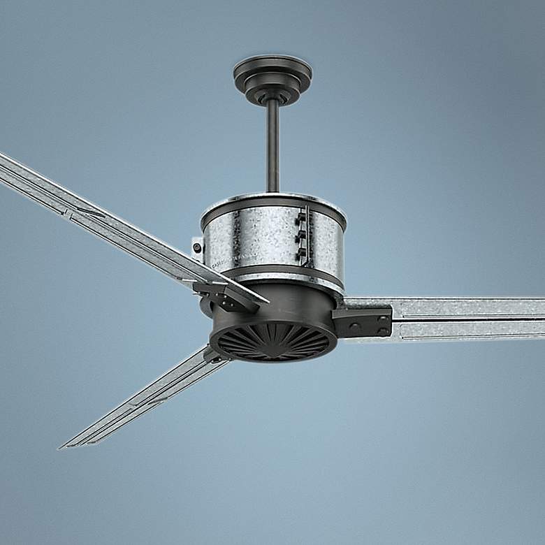 Image 1 72 inch Casablanca Duluth Aged Steel Ceiling Fan with Wall Control