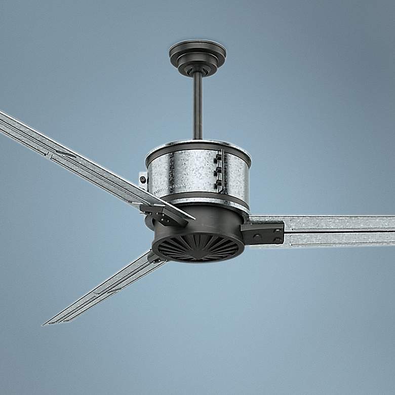 Image 1 72" Casablanca Duluth Aged Steel Ceiling Fan with Wall Control