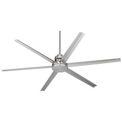 72&quot; Craftmade Mondo Brushed Nickel Large Ceiling Fan with Remote
