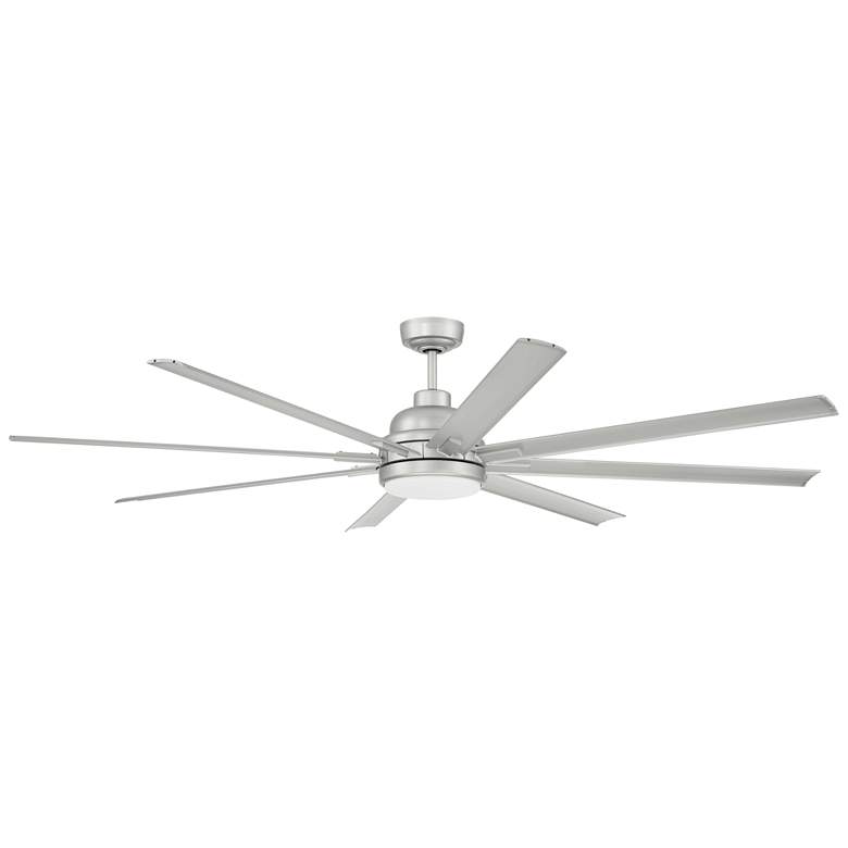 Image 1 72 inch Craftmade Rush Painted Nickel LED Wet Rated Smart Ceiling Fan