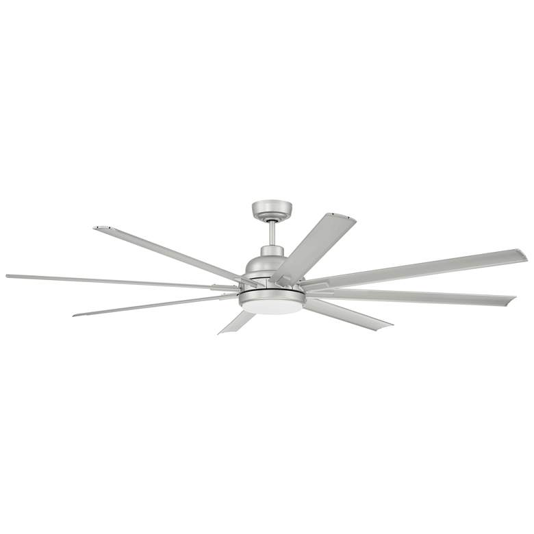 Image 1 72" Craftmade Rush Painted Nickel LED Wet Rated Smart Ceiling Fan