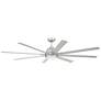 72" Craftmade Rush Painted Nickel LED Wet Rated Smart Ceiling Fan