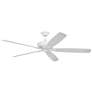 72" Craftmade Santori Matte White Outdoor Ceiling Fan with Remote