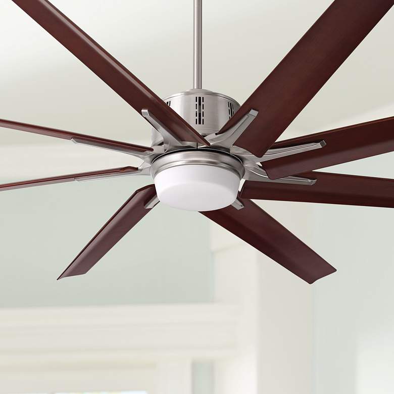 Image 1 72 inch Emerson Aira Eco Brushed Steel LED Ceiling Fan