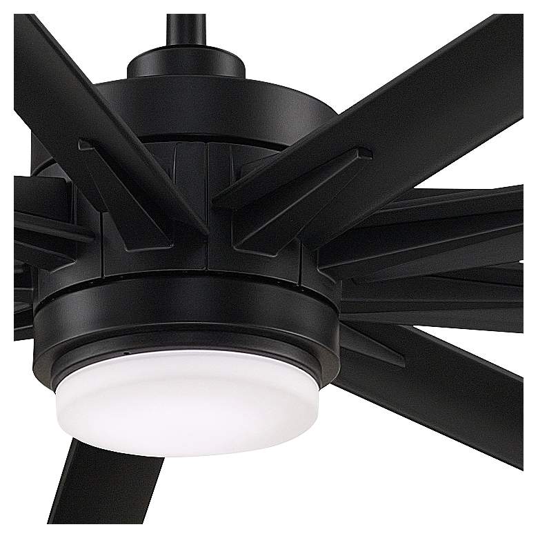 Image 3 72" Fanimation Odyn Custom Black LED Outdoor Smart Ceiling Fan more views