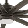 72" Fanimation Odyn Custom Matte Greige LED Wet Smart Ceiling Fan