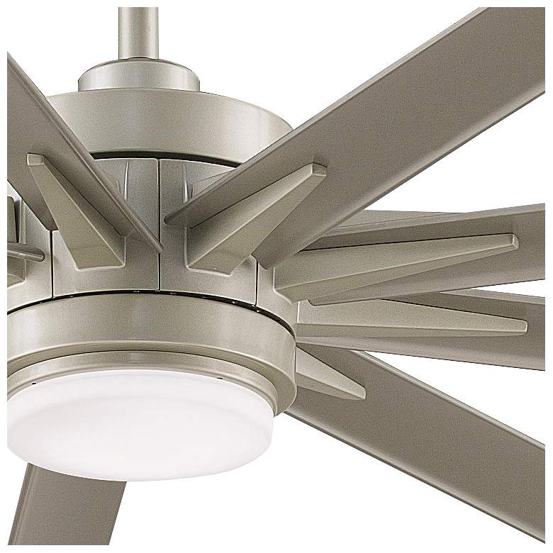 Image 3 72 inch Fanimation Odyn Custom Nickel LED Outdoor Smart Ceiling Fan more views