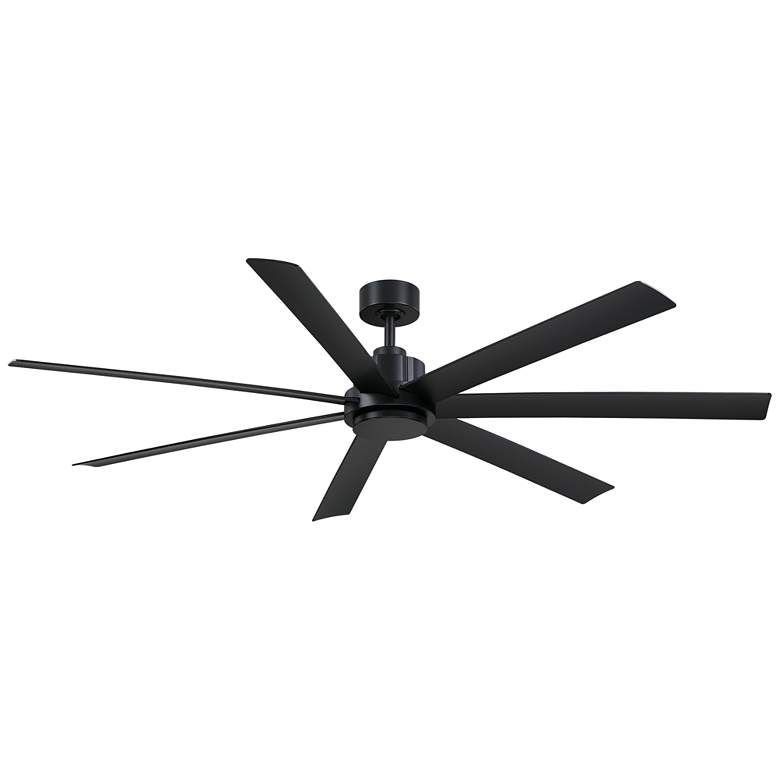 Image 1 72" Fanimation Pendry Black Outdoor Smart Ceiling Fan