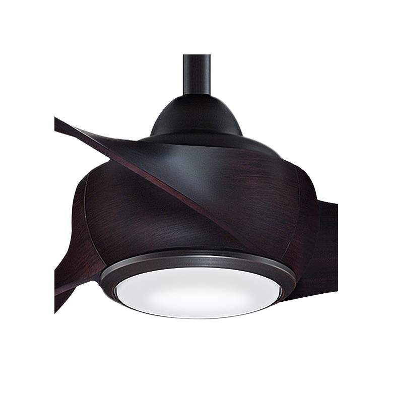 Image 3 72 inch Fanimation Wrap Dark Bronze LED Damp Smart Ceiling Fan more views