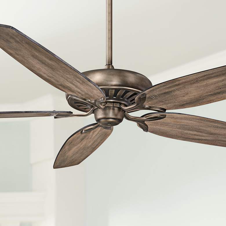 Image 1 72" Great Room Bronze Traditional Large Ceiling Fan with Wall Control