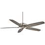 72" Great Room Traditional Burnished Nickel Fan with Wall Control