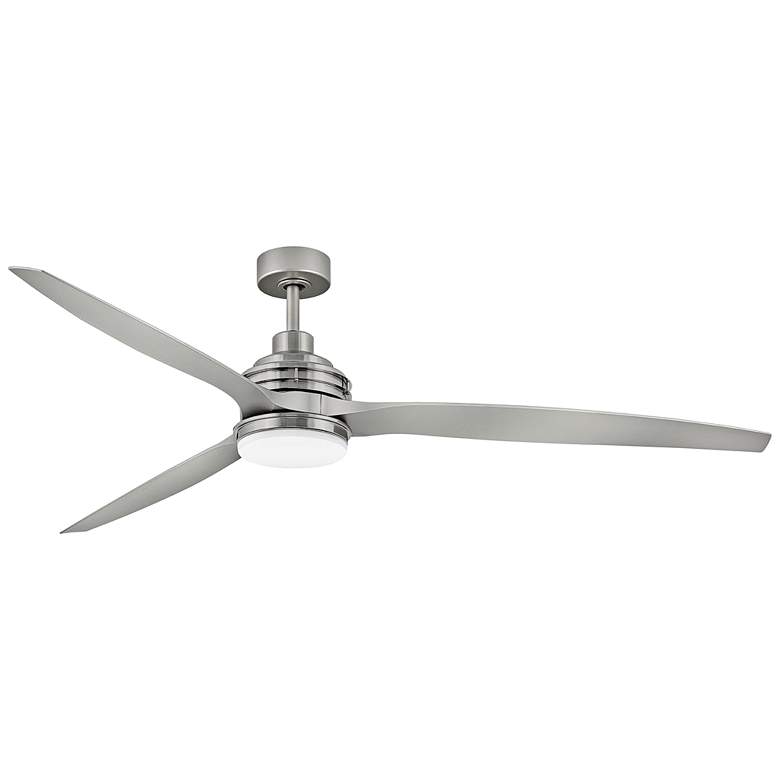 Image 2 72 inch Hinkley Artiste Brushed Nickel LED Wet-Rated Smart Ceiling Fan