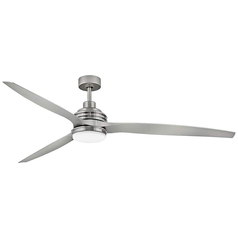 Image 2 72" Hinkley Artiste Brushed Nickel LED Wet-Rated Smart Ceiling Fan