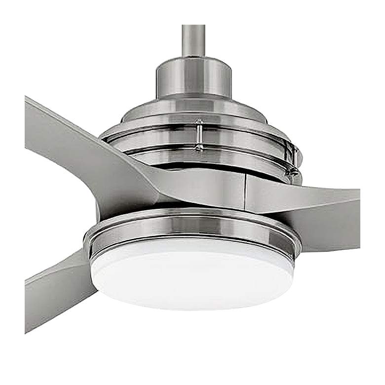 Image 3 72" Hinkley Artiste Brushed Nickel LED Wet-Rated Smart Ceiling Fan more views